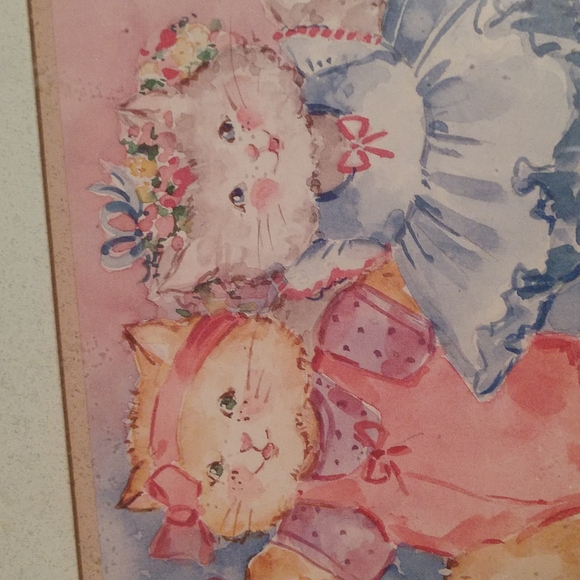 13"×11" Barbara Mock Print "Dancing or Exercising Kittens" - Picture 6 of 7